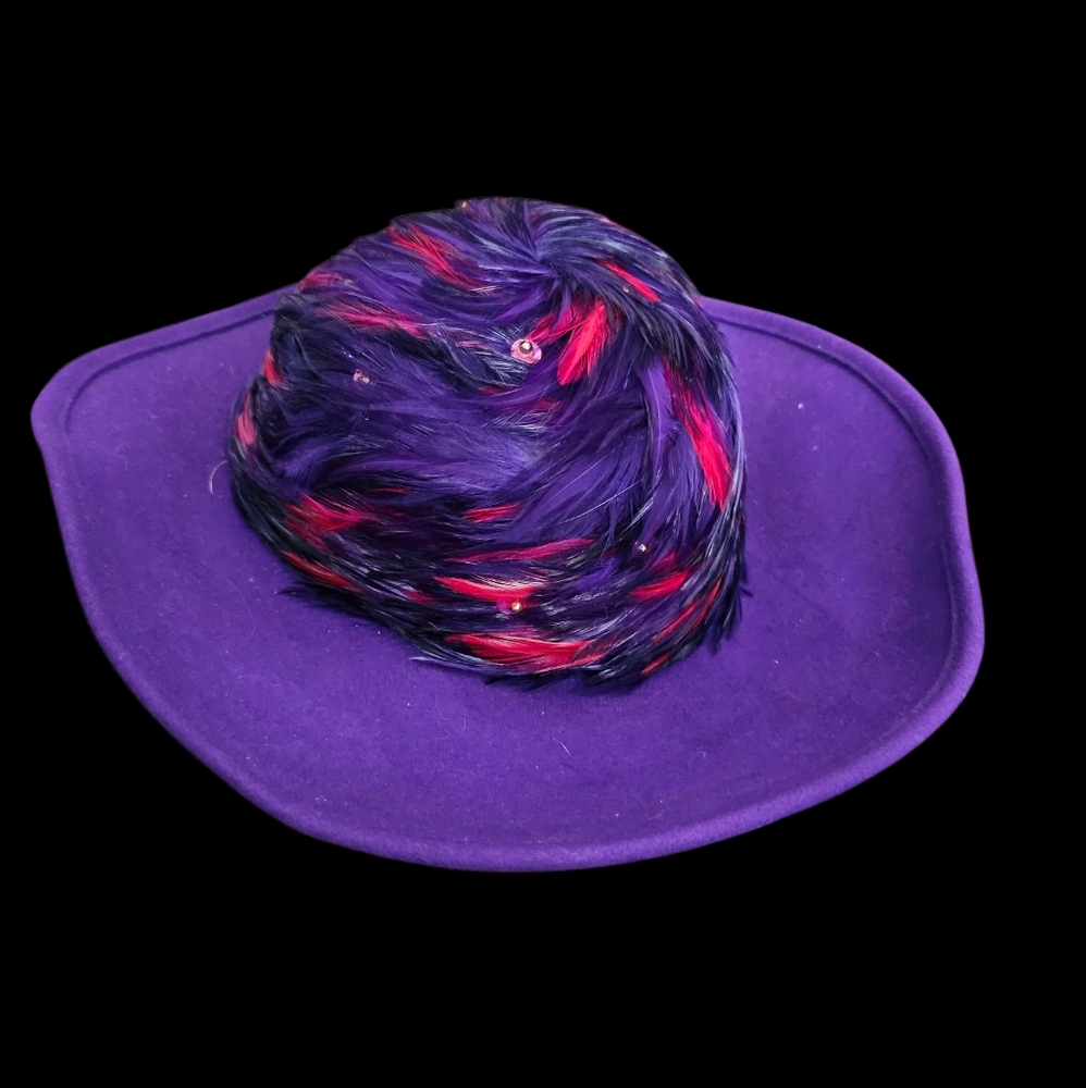 Vintage Mr. John Feathered Women's Hat